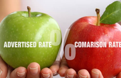 What is the difference between an Advertised Rate and a Comparison Rate?